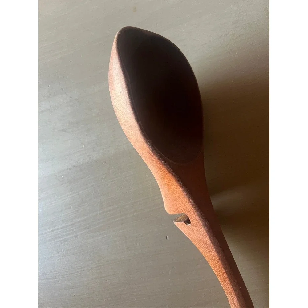 Handmade Ladle Wooden Pot Sitter Spoon 11.5